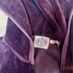 Burgundy Juicy Couture Zipper up